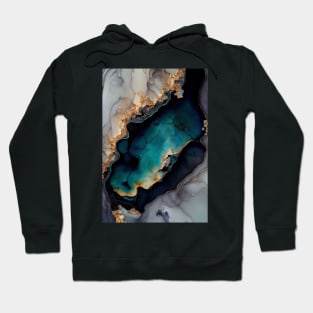 Grand Pool - Abstract Alcohol Ink Resin Art Hoodie